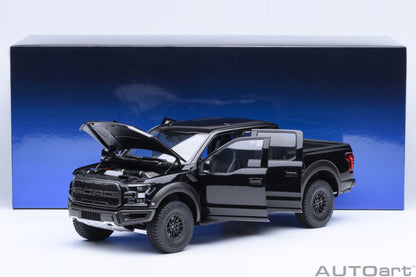 AutoArt 1:18-Ford F-150 Raptor Supercrew 2019 (Agate Black) AA72947