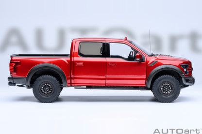 AutoArt 1:18-Ford F-150 Raptor Supercrew 2019 (Ruby Red) AA72948