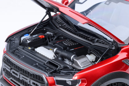 AutoArt 1:18-Ford F-150 Raptor Supercrew 2019 (Ruby Red) AA72948