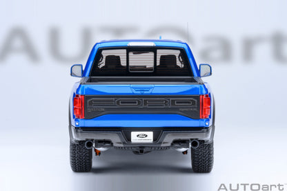 AutoArt 1:18-Ford F-150 Raptor Supercrew 2019 (Velocity Blue) AA72949