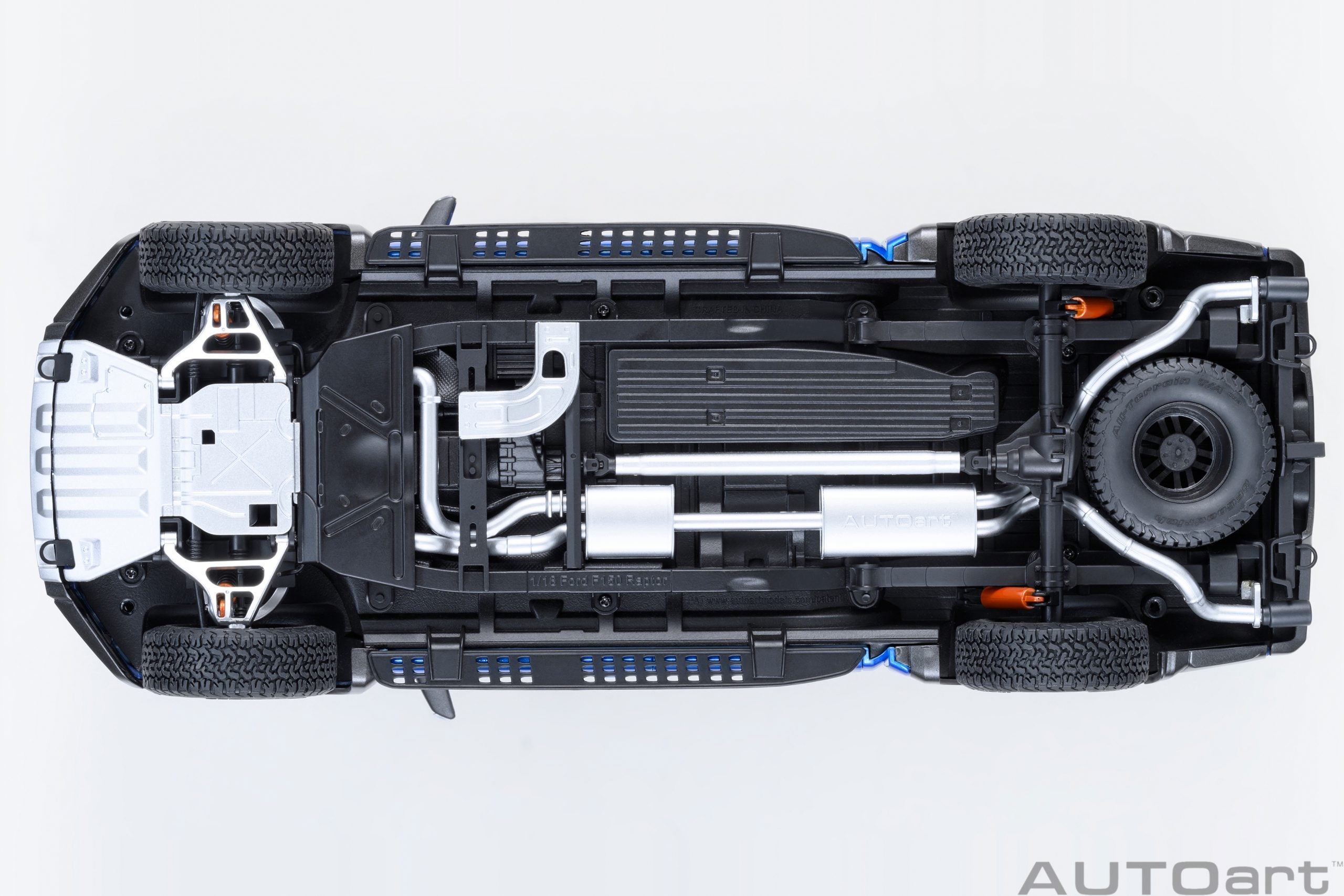 AutoArt 1:18-Ford F-150 Raptor Supercrew 2019 (Velocity Blue) AA72949
