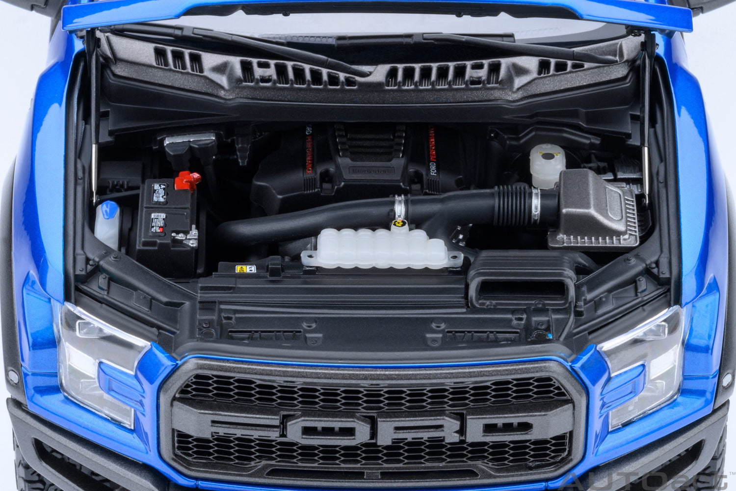 AutoArt 1:18-Ford F-150 Raptor Supercrew 2019 (Velocity Blue) AA72949