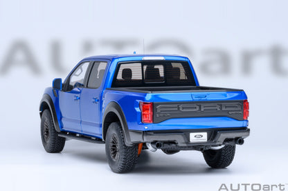 AutoArt 1:18-Ford F-150 Raptor Supercrew 2019 (Velocity Blue) AA72949