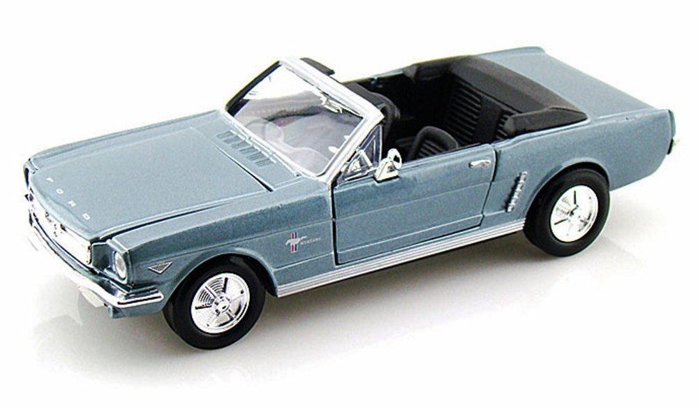 1964 1/2 Ford Mustang Convertible Blue – Motormax 1:24 Timeless Legends – 73212AC-BL