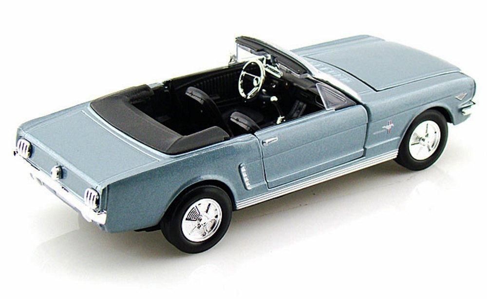 Ford Mustang Convertible 1964 1/2 Bleue – Motormax 1:24 Timeless Legends – 73212AC-BL