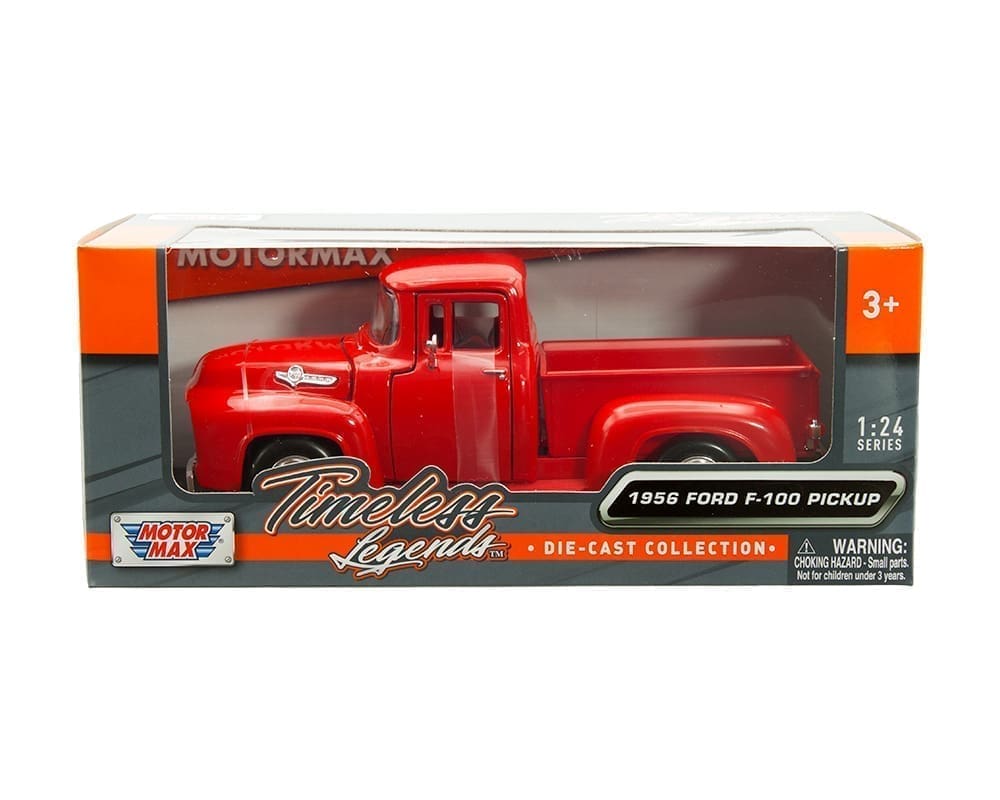 Ford F-100 Pickup 1956 Rouge – Motormax 1:24 Timeless Legends – 73235AC-RD