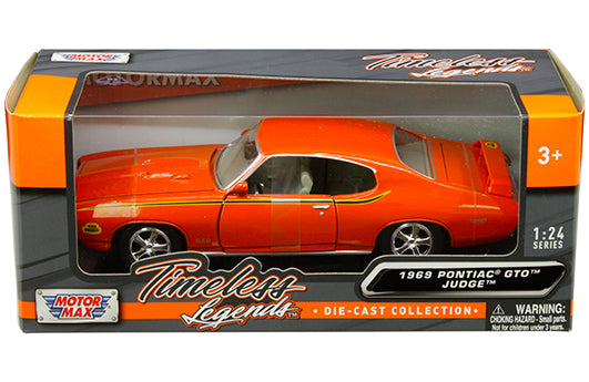 Pontiac GTO Judge 1969 Orange – Motormax 1:24 Timeless Legends – 73242AC-OR