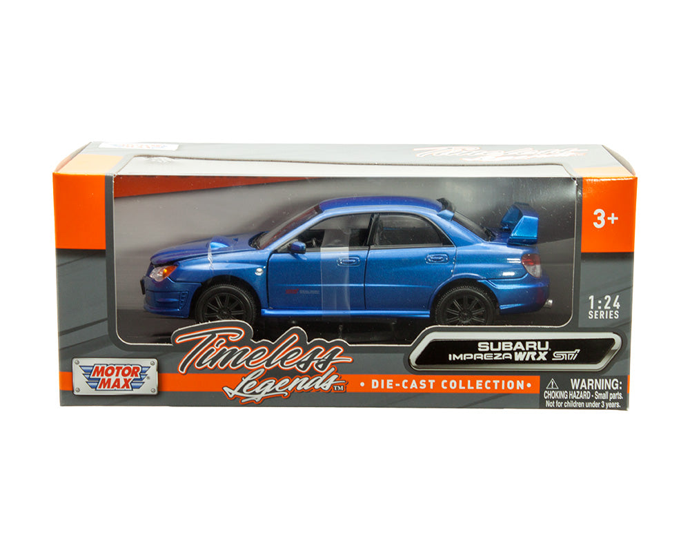 Motormax 1:24 Subaru Impreza STI – Metallic Blue
