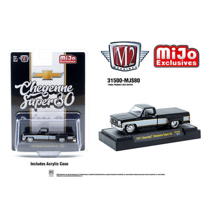 1977 Chevrolet Cheyenne Super 30 Pickup Truck (Black &amp; White Two Tone)
