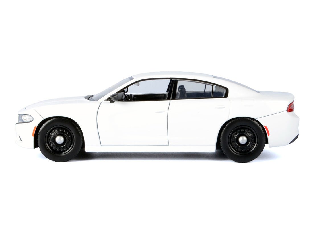 Motormax 1:24 2023 Dodge Charger Pursuit – White (Custom Builder&