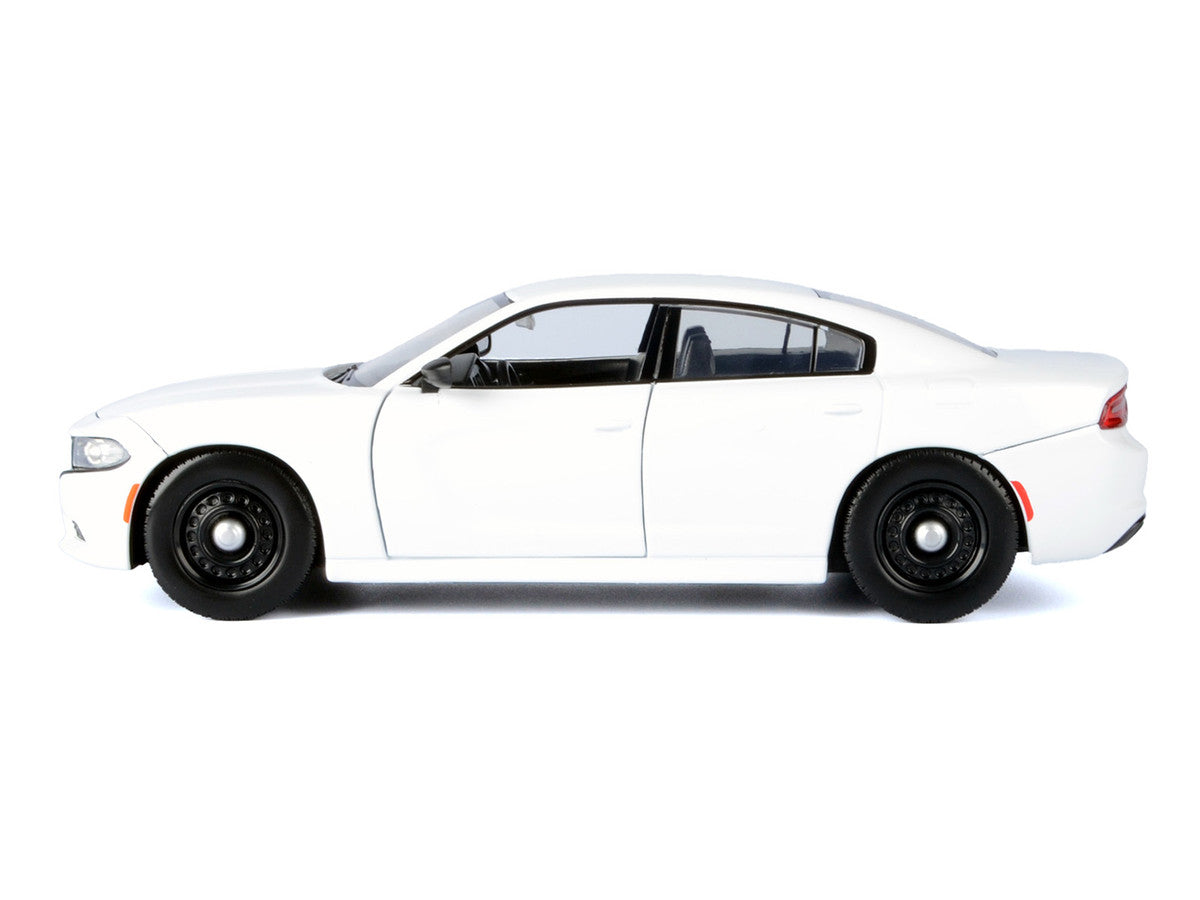 Motormax 1:24 2023 Dodge Charger Pursuit – White (Custom Builder&