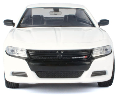 Motormax 1:24 2023 Dodge Charger Pursuit – White (Custom Builder&