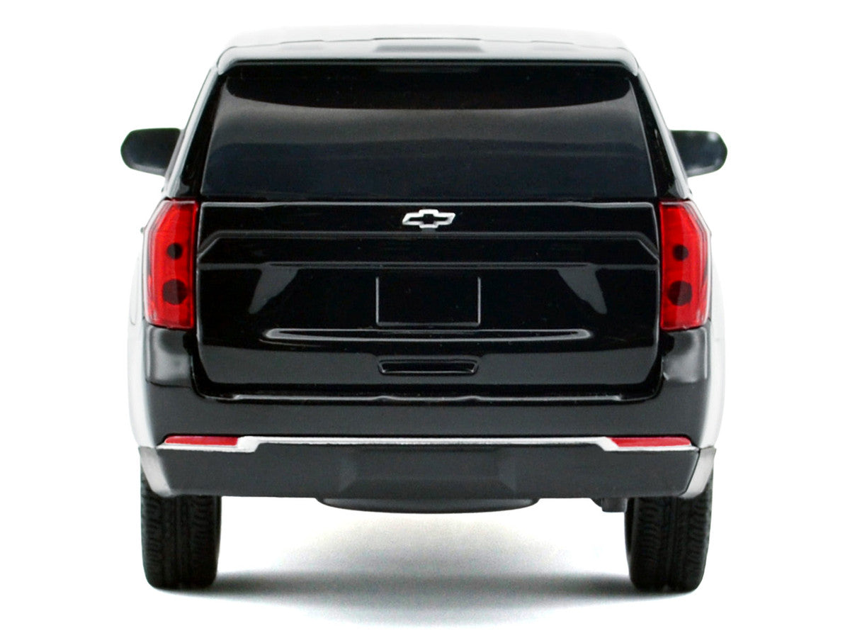 Motormax 1:24-2025 Chevrolet Tahoe Police Pursuit Vehicle Black/White (Custom Builder&