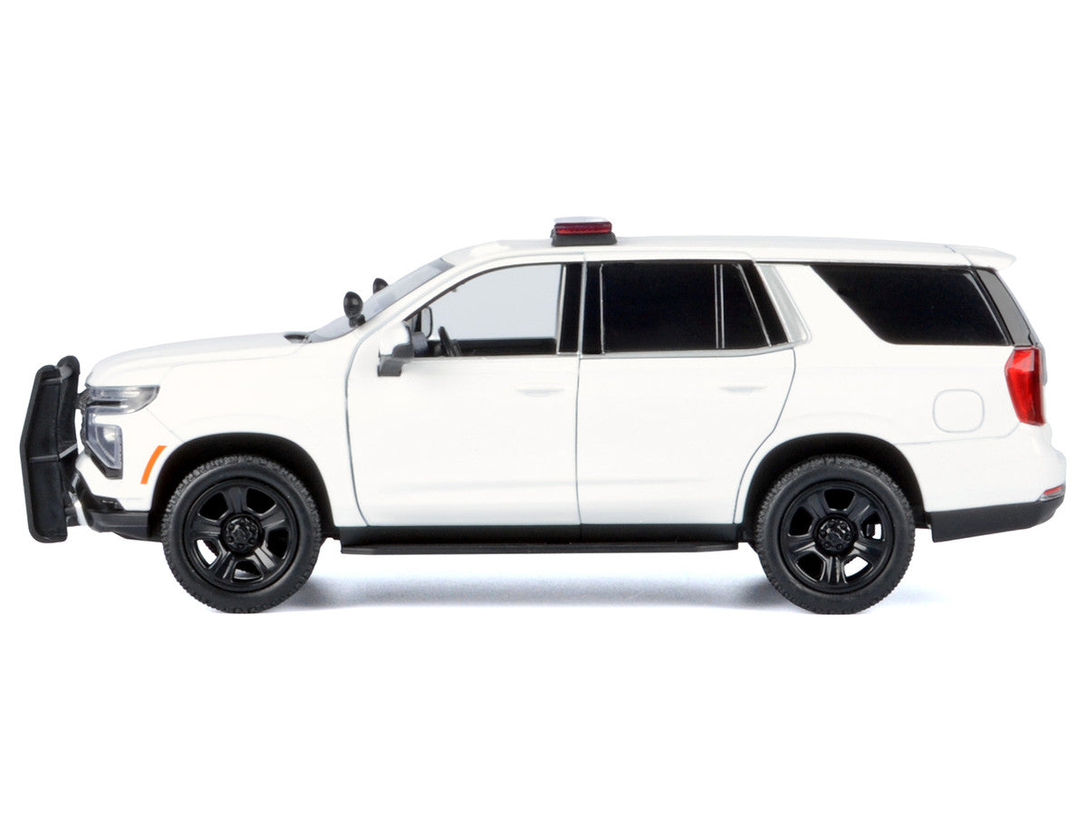 Motormax 1:24-2025 Chevrolet Tahoe Police Pursuit Vehicle White (Custom Builder&
