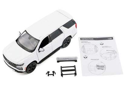 Motormax 1:24-2025 Chevrolet Tahoe Police Pursuit Vehicle White (Custom Builder&