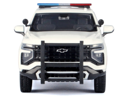 Motormax 1:24-2025 Chevrolet Tahoe Police Pursuit Vehicle White (Custom Builder&