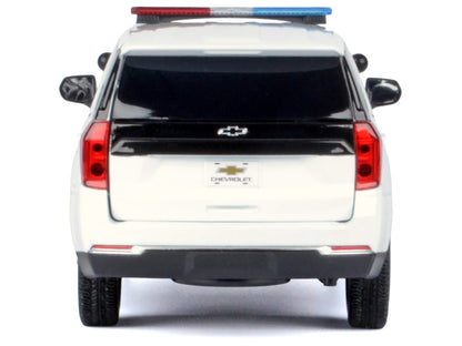 Motormax 1:24-2025 Chevrolet Tahoe Police Pursuit Vehicle White (Custom Builder&