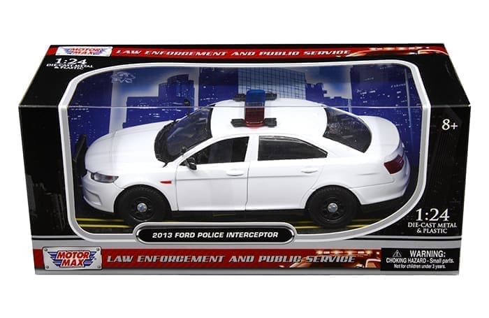 Motormax 1:24 2013 Ford Taurus Police Interceptor – White 76924