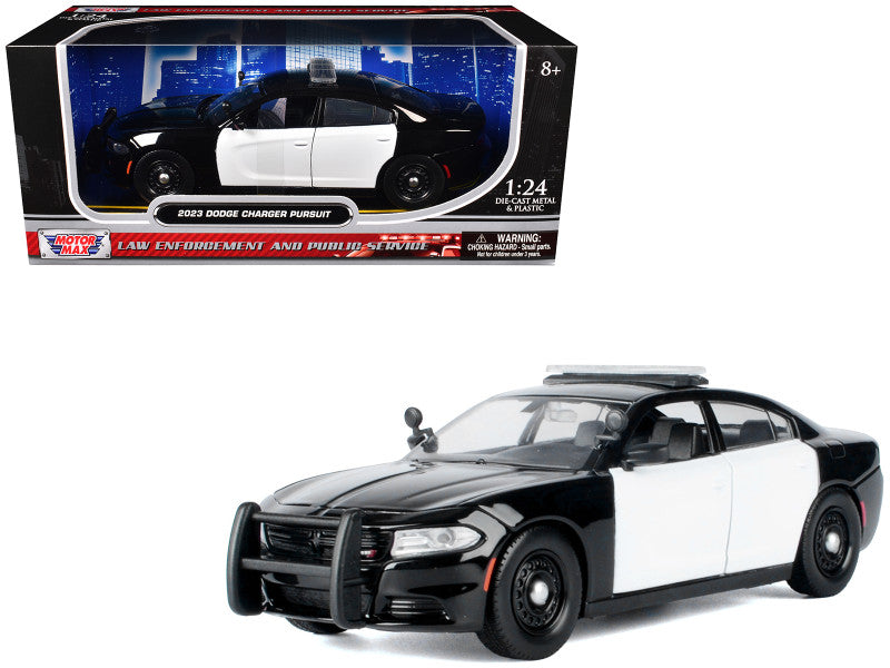 2023 Dodge Charger Pursuit Police 1/24 (Black/White)