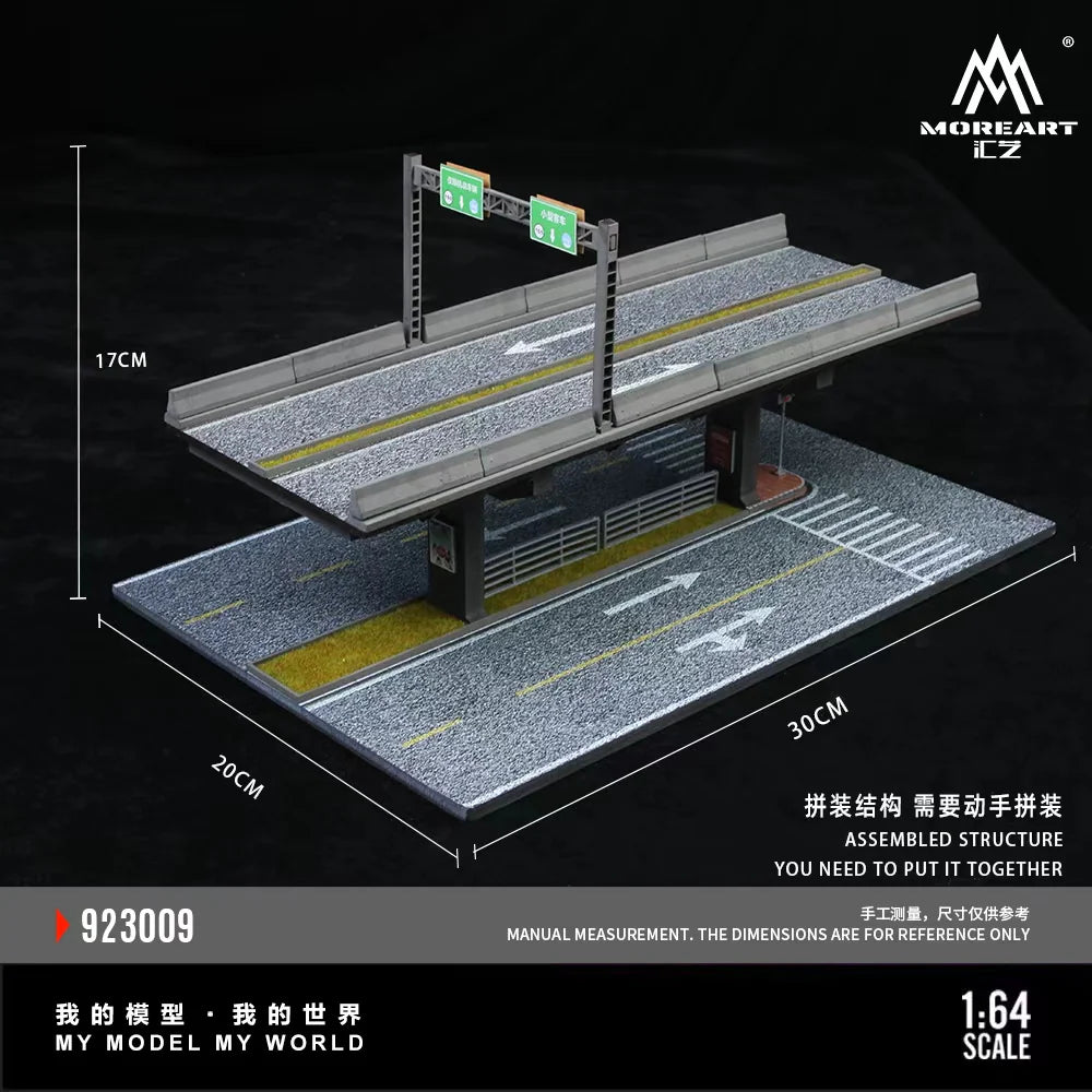 MoreArt Diorama 1:64-Scène de pont surélevé 01-ELEVATED BRIDGE SCENE 01 MO923009