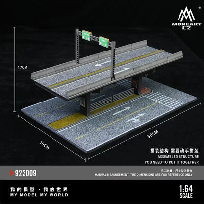 MoreArt Diorama 1:64-Scène de pont surélevé 01-ELEVATED BRIDGE SCENE 01 MO923009