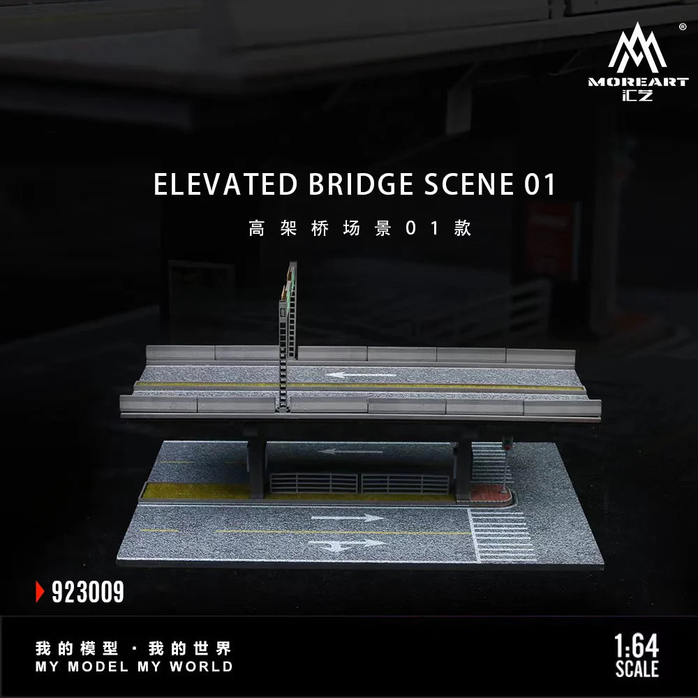 MoreArt Diorama 1:64-Scène de pont surélevé 01-ELEVATED BRIDGE SCENE 01 MO923009
