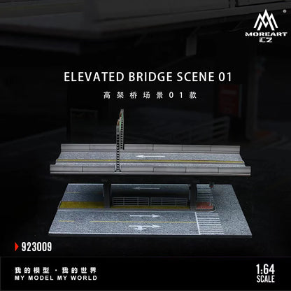 MoreArt Diorama 1:64-Scène de pont surélevé 01-ELEVATED BRIDGE SCENE 01 MO923009