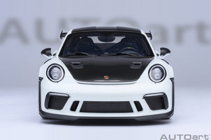 AutoArt 1:18-Porsche 911 (991.2) GT3 RS Weissach Package (White) AA78176