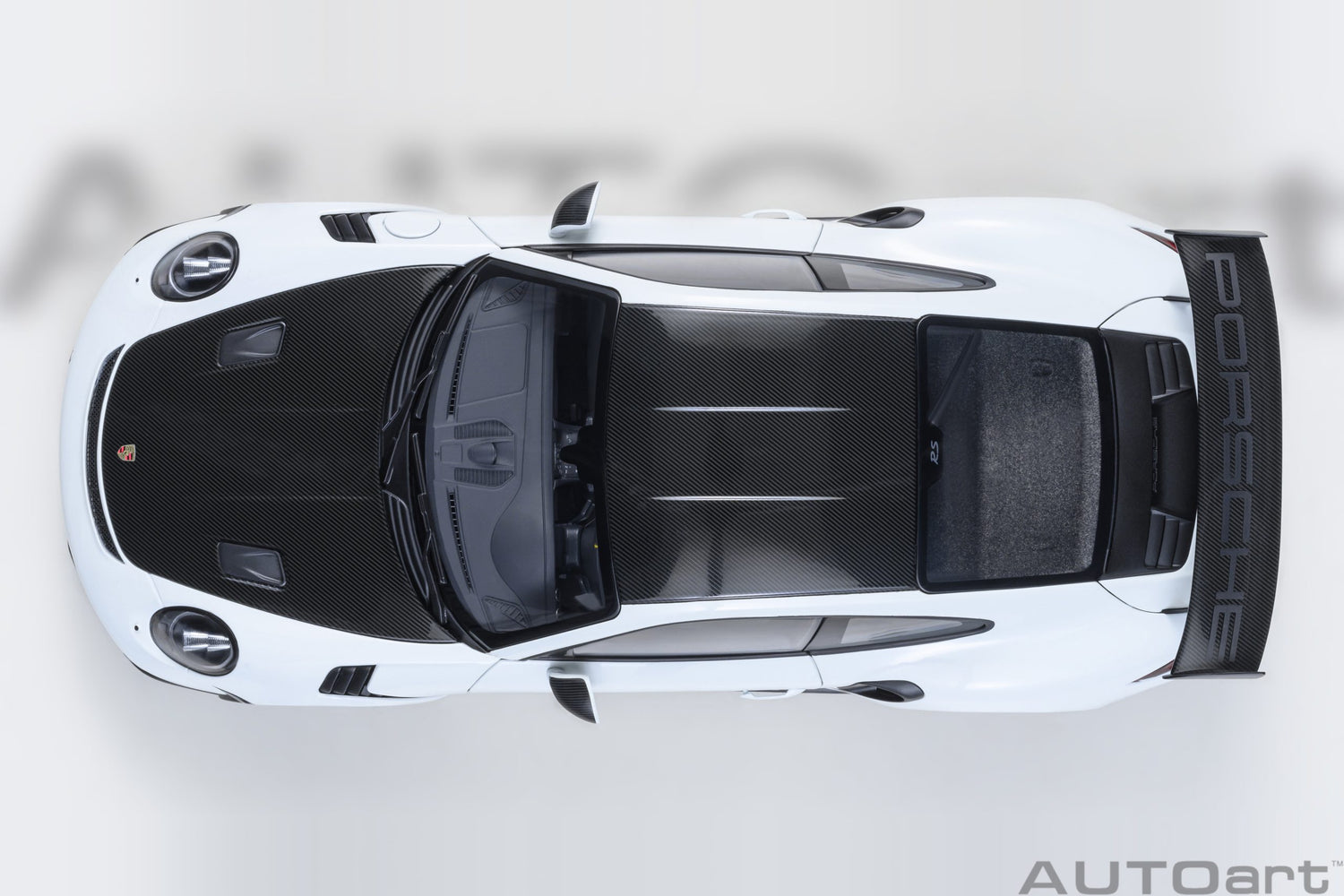 AutoArt 1:18-Porsche 911 (991.2) GT3 RS Weissach Package (White) AA78176
