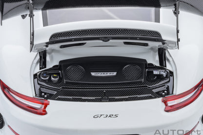 AutoArt 1:18-Porsche 911 (991.2) GT3 RS Weissach Package (White) AA78176