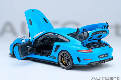 AUTOart 1:18 Porsche 911 (991.2) GT3 RS – Bleu Riviera – AA78182