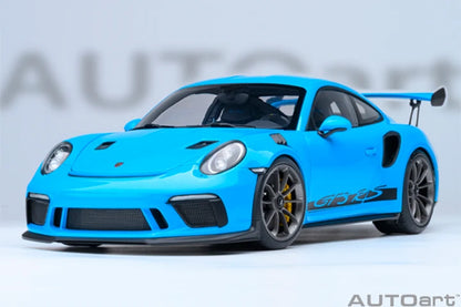 AUTOart 1:18 Porsche 911 (991.2) GT3 RS – Bleu Riviera – AA78182