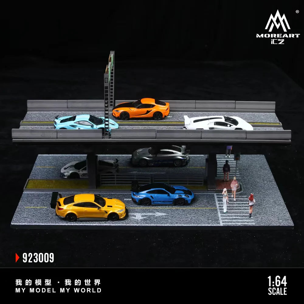 MoreArt Diorama 1:64-Scène de pont surélevé 01-ELEVATED BRIDGE SCENE 01 MO923009