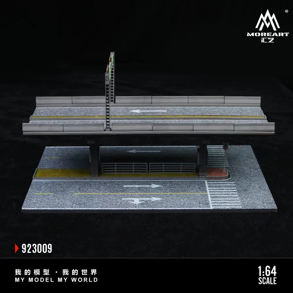 MoreArt Diorama 1:64-Scène de pont surélevé 01-ELEVATED BRIDGE SCENE 01 MO923009