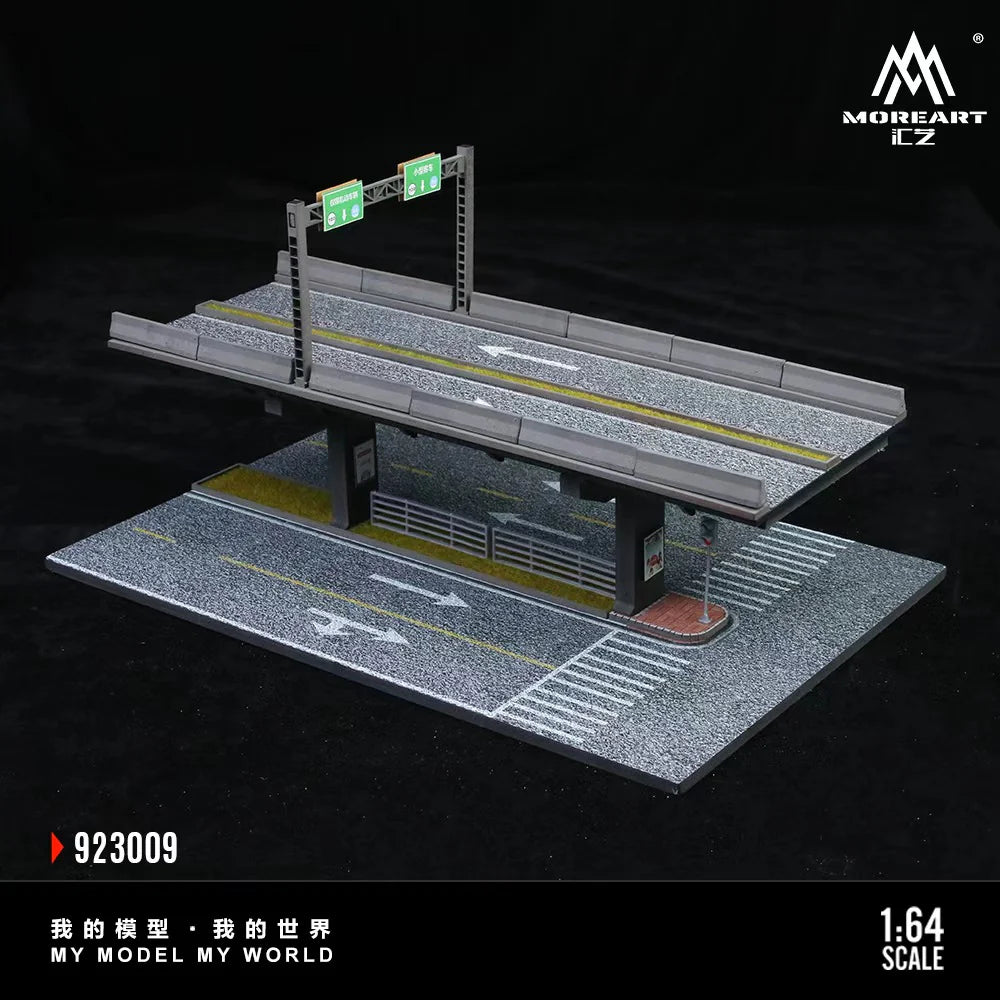 MoreArt Diorama 1:64-Scène de pont surélevé 01-ELEVATED BRIDGE SCENE 01 MO923009