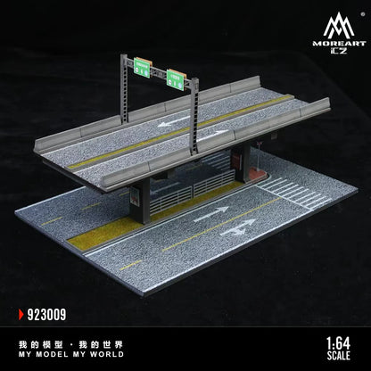 MoreArt Diorama 1:64-Scène de pont surélevé 01-ELEVATED BRIDGE SCENE 01 MO923009