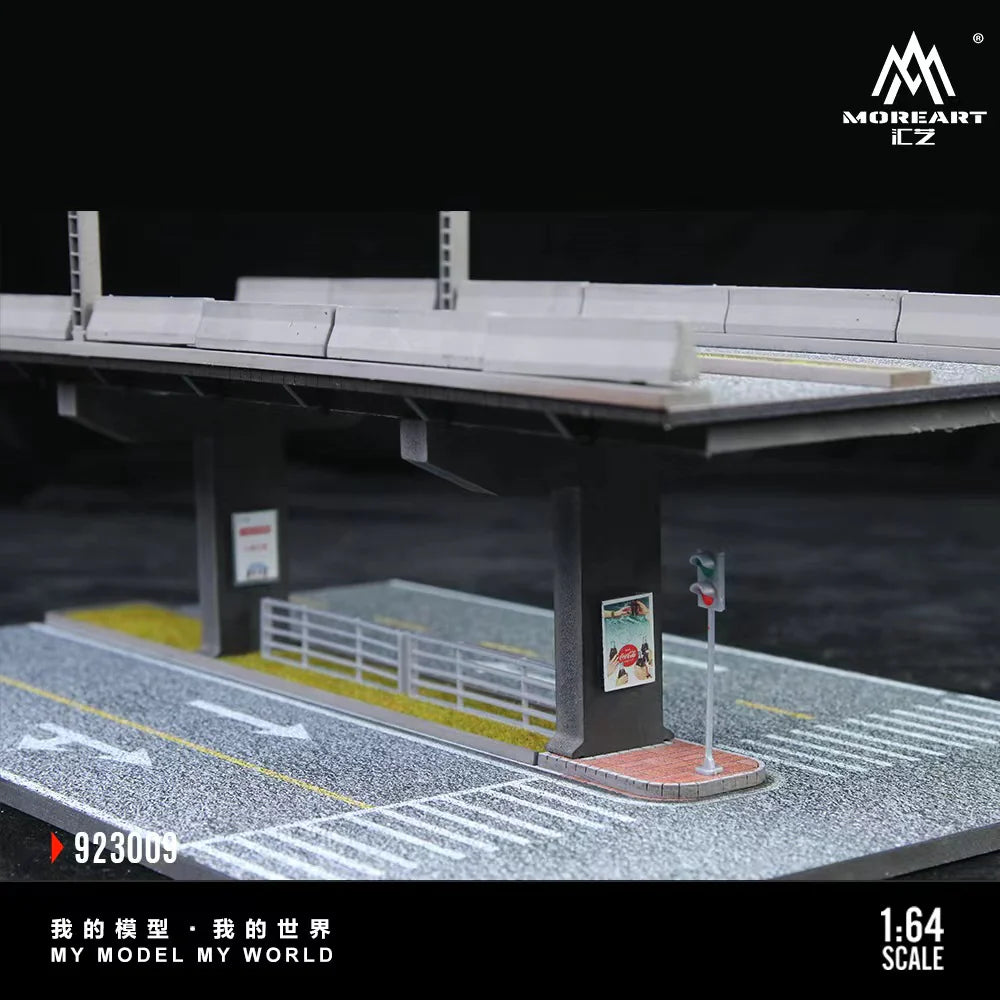 MoreArt Diorama 1:64-Scène de pont surélevé 01-ELEVATED BRIDGE SCENE 01 MO923009