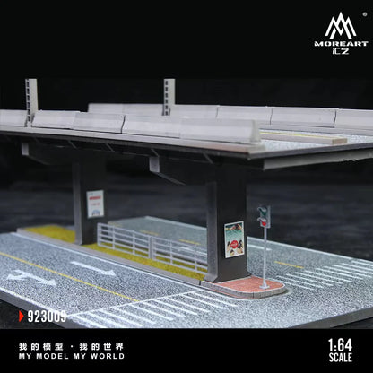 MoreArt Diorama 1:64-Scène de pont surélevé 01-ELEVATED BRIDGE SCENE 01 MO923009