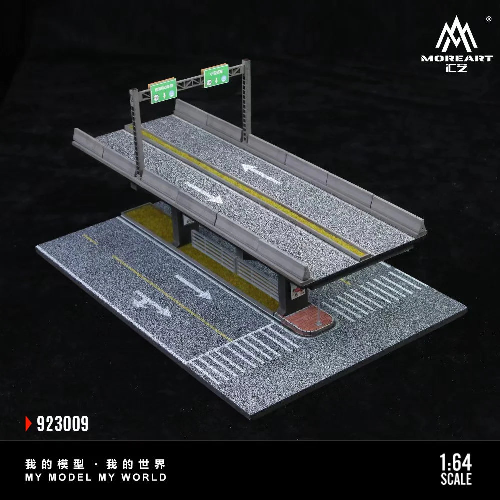 MoreArt Diorama 1:64-Scène de pont surélevé 01-ELEVATED BRIDGE SCENE 01 MO923009