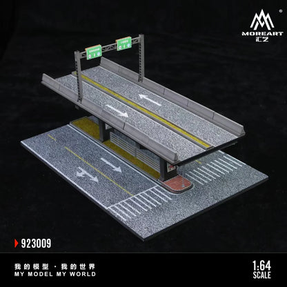 MoreArt Diorama 1:64-Scène de pont surélevé 01-ELEVATED BRIDGE SCENE 01 MO923009