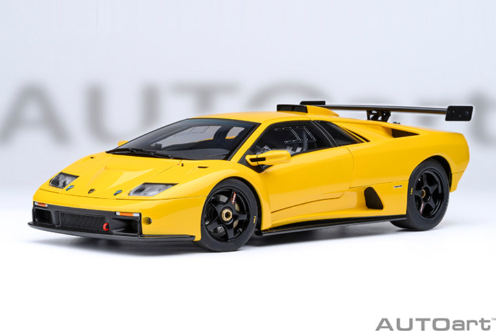AutoArt 1:18-LAMBORGHINI DIABLO GTR (SUPERFLY YELLOW)-AA79138