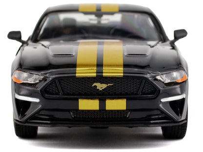 Motormax 1:24-2018 Ford Mustang GT 5.0 (Black/Gold) MM79204