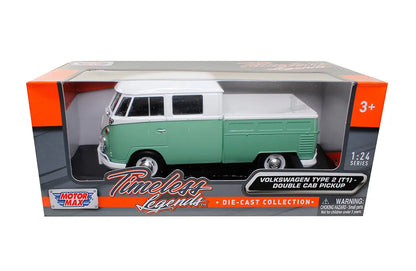 Volkswagen Type 2 T1 Double Cab Pickup 1:24 – Motormax (79343/white-motormax)