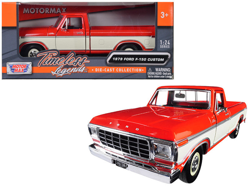 1979 Ford F-150 Custom – Orange/Crème deux tons