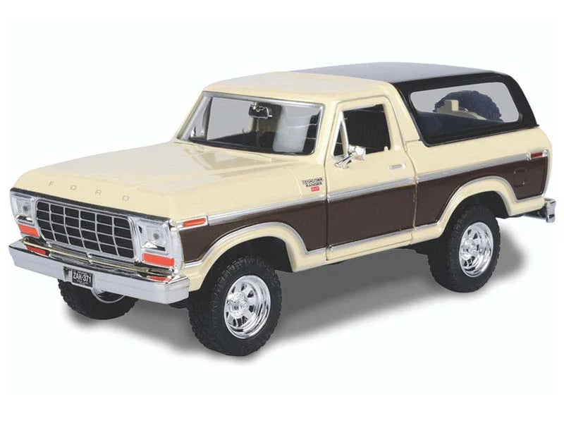 1978 Ford Bronco Ranger XLT Tan and Brown – Motormax 1:24 Timeless Legends – 79371TABR