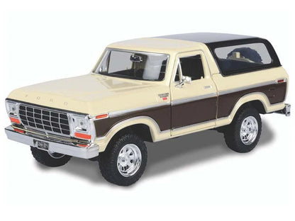 Ford Bronco Ranger XLT 1978 Beige et Brun – Motormax 1:24 Timeless Legends – 79371TABR