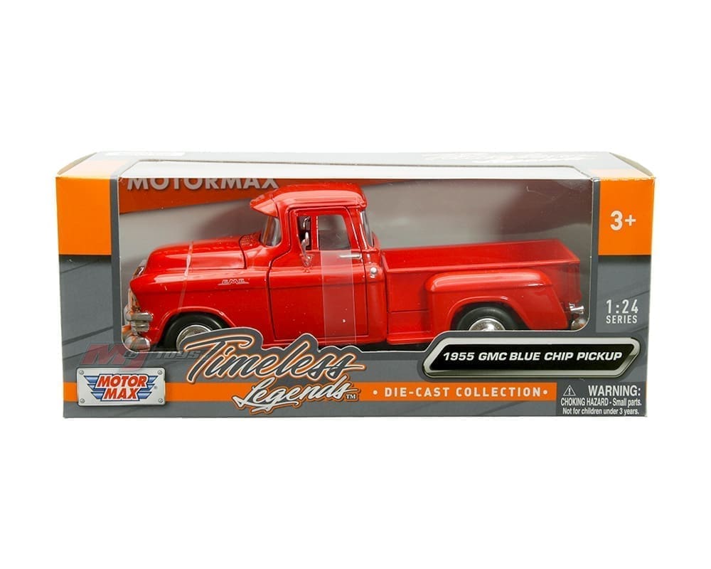GMC Blue Chip Pickup 1955 Rouge – Motormax 1:24 Timeless Legends – 79382RD