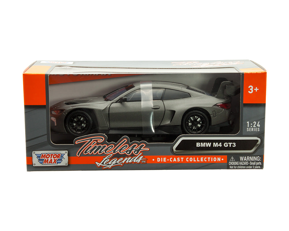 MotorMax 1:24 BMW M4 GT3 – Matte Black – Timeless Legends