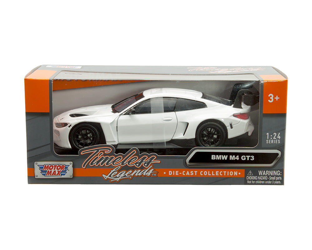 MotorMax 1:24 BMW M4 GT3 – White – Timeless Legends