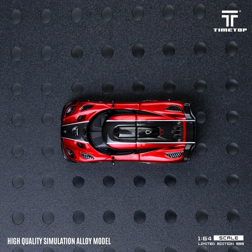 TimeTop 1/64-Time Top 1:64 Koenigsegg One1 - Metallic Red TT644812